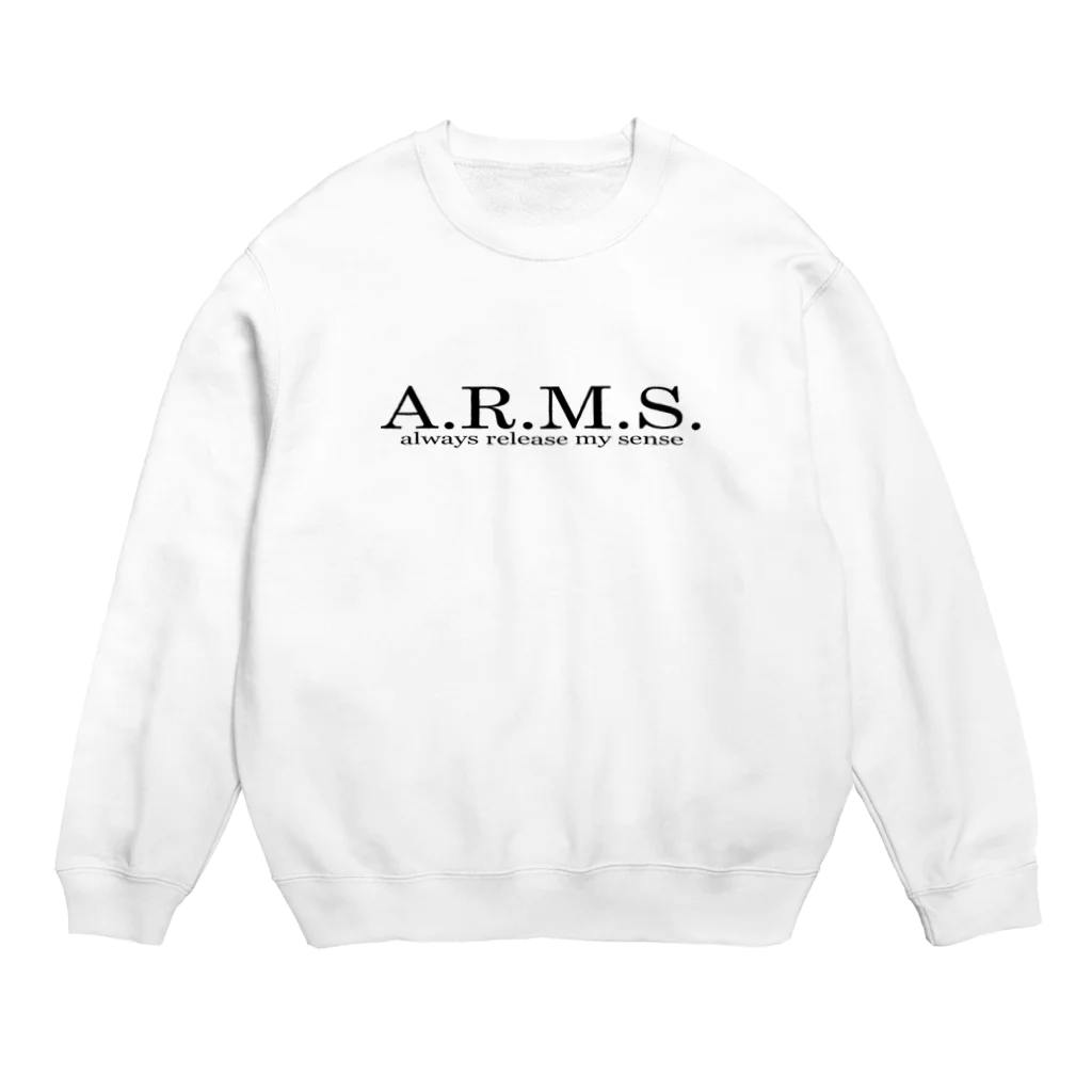 A.R.M.S.のメインロゴスウェット ホワイト スウェット