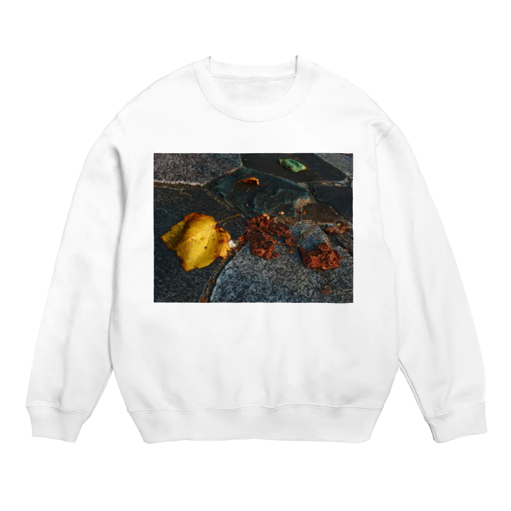 hiroki-naraの落ち葉　散る　DATA_P_137 Crew Neck Sweatshirt