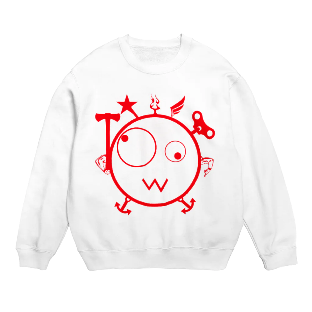 Kpyhnのキェキェ（red） Crew Neck Sweatshirt