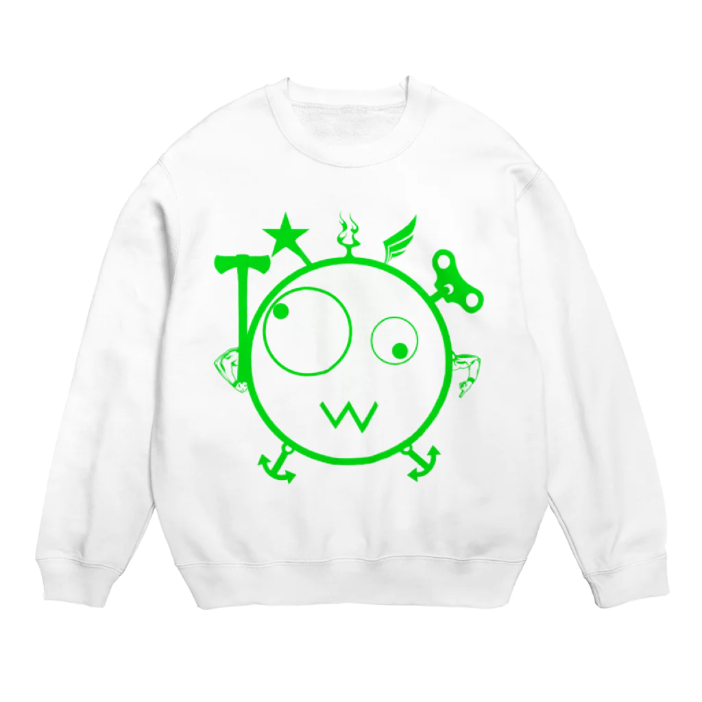 Kpyhnのキェキェ(green) Crew Neck Sweatshirt