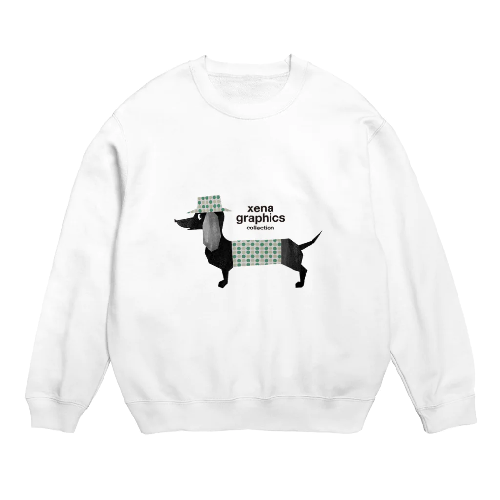 xena graphicsのおしゃれDog2 Crew Neck Sweatshirt