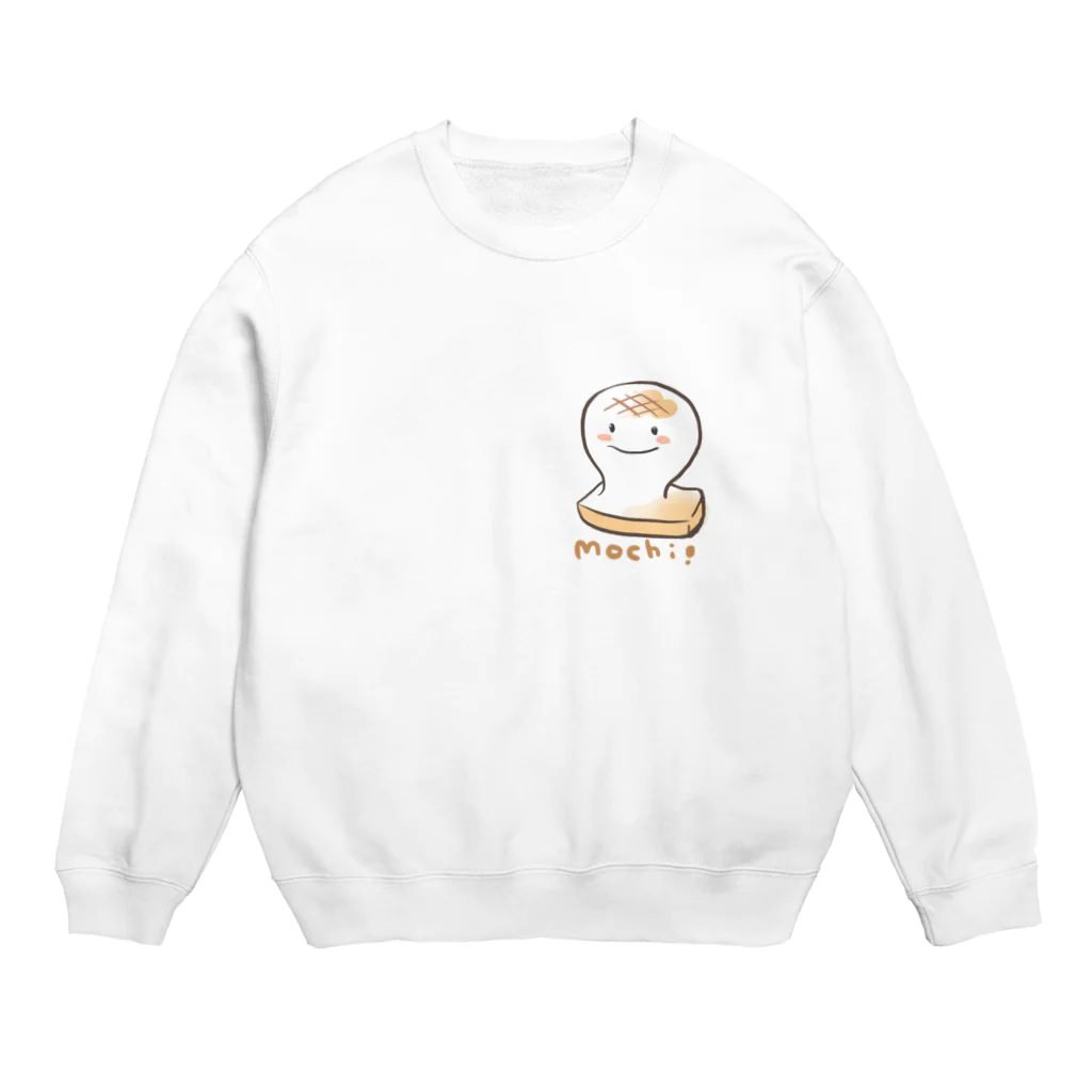 ふぃっしんぐの焼いたおもち Crew Neck Sweatshirt