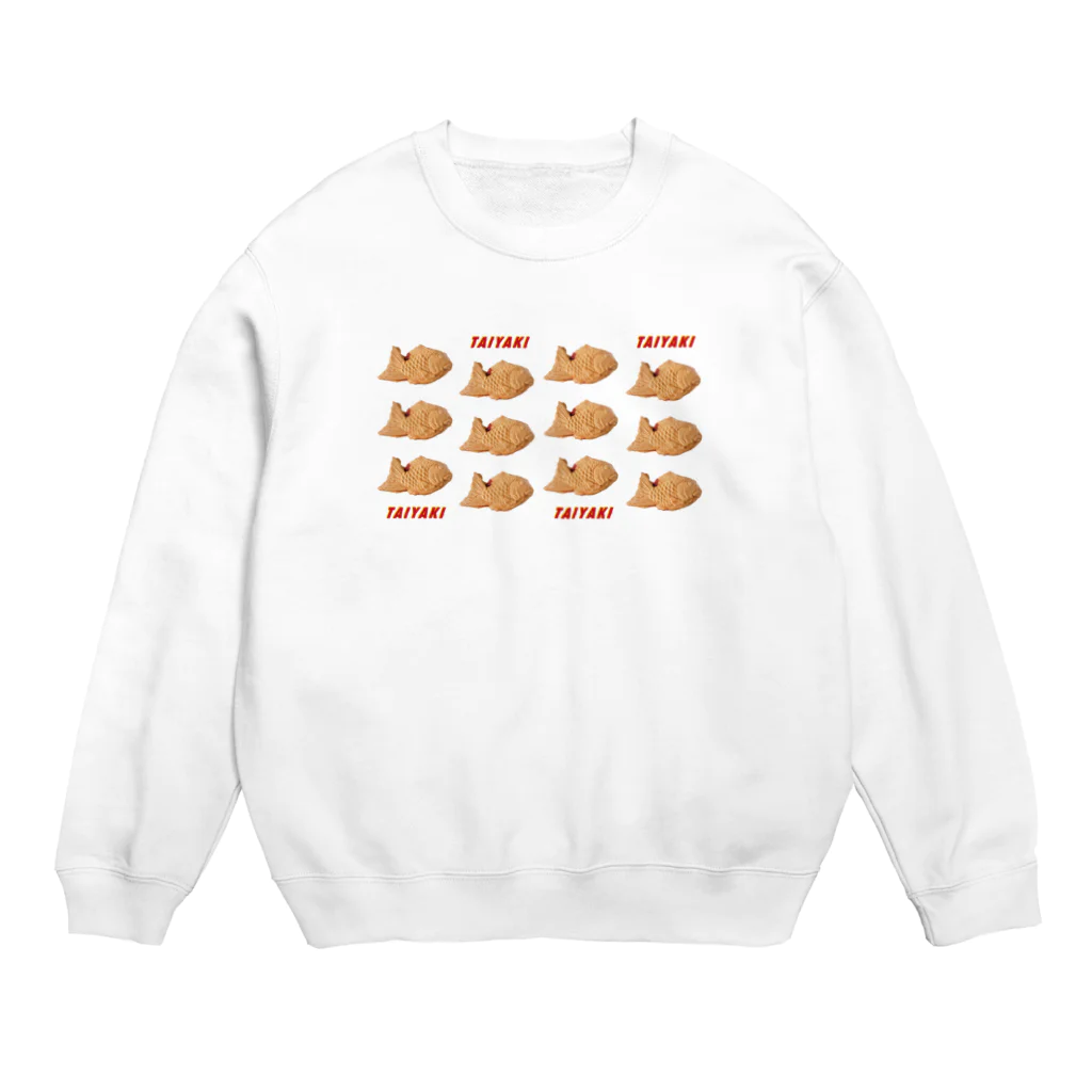 うさぎちゃんアイランドのタイヤキいっぱい Crew Neck Sweatshirt