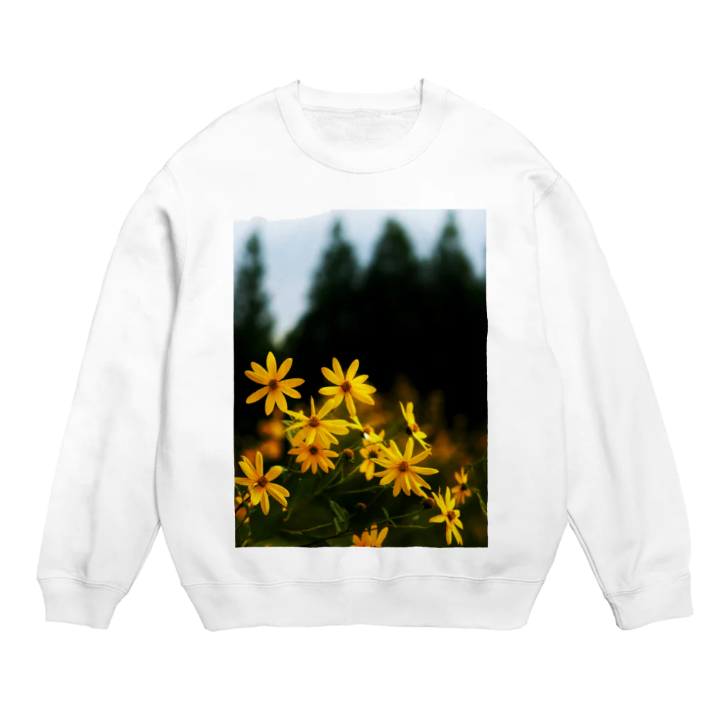 hiroki-naraの菊芋と樹木　DATA_P_139 tree Crew Neck Sweatshirt