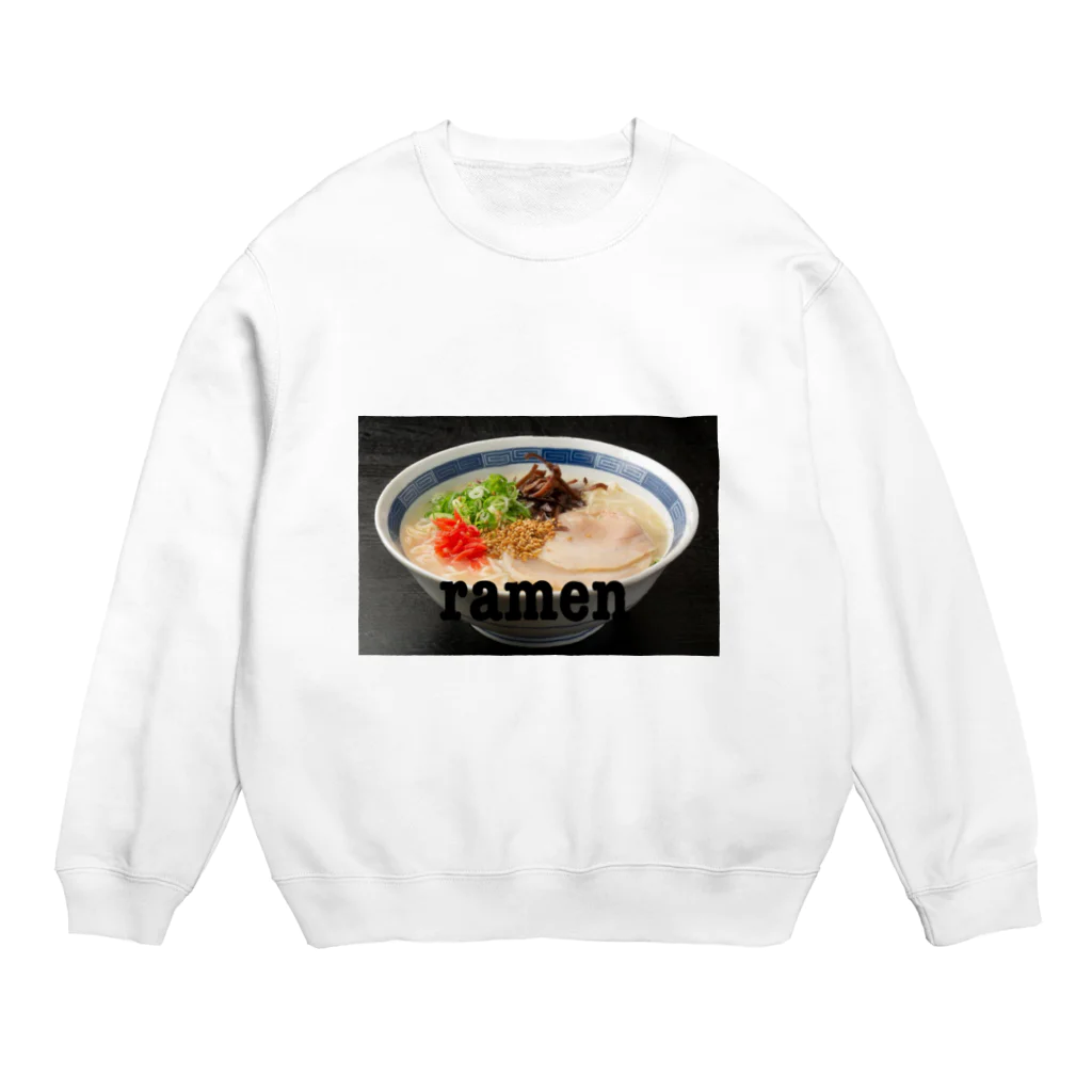 英語読めないさんの家の豚骨シリーズ Crew Neck Sweatshirt