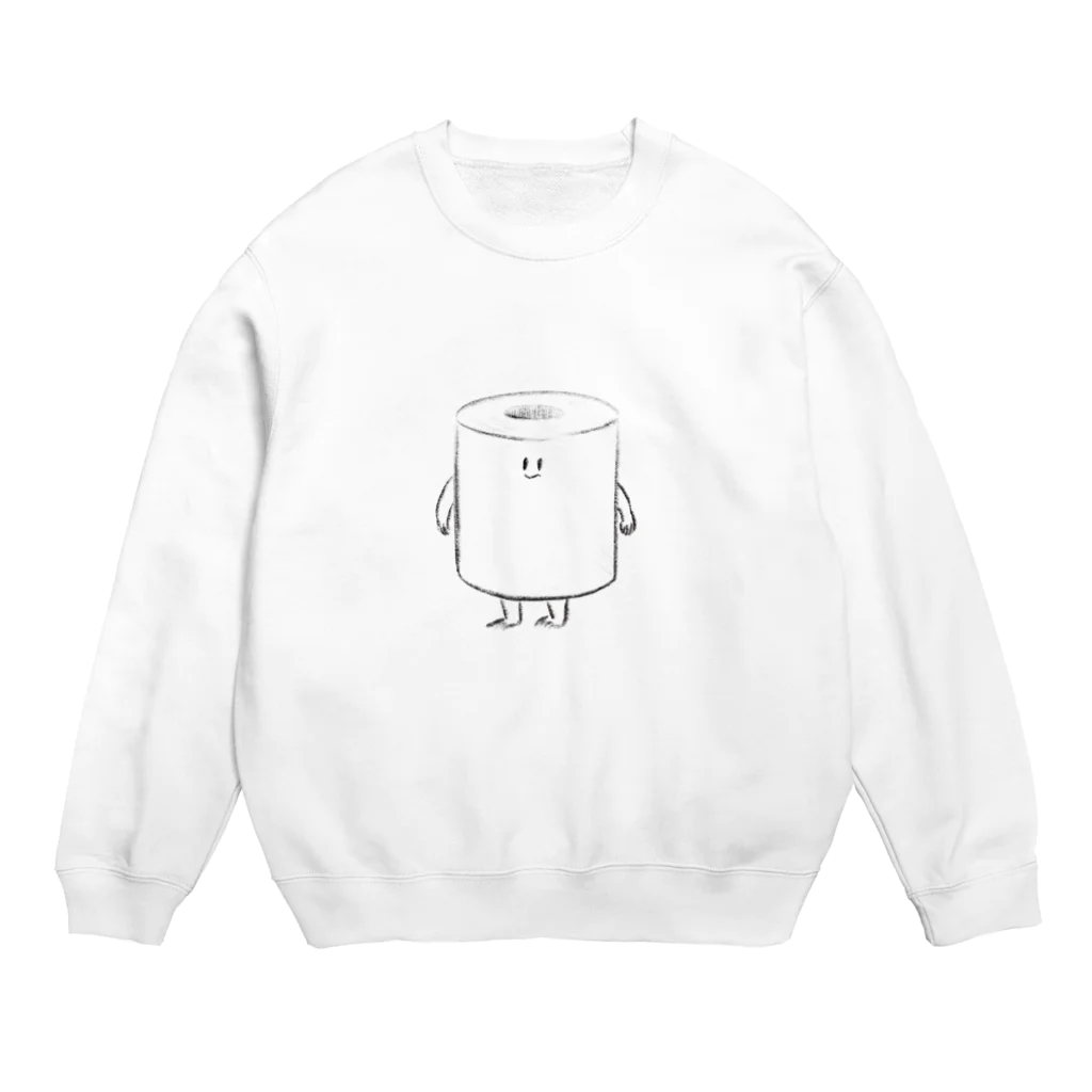 どんどこ魔術ショッピングのトイレットペーパーくん Crew Neck Sweatshirt