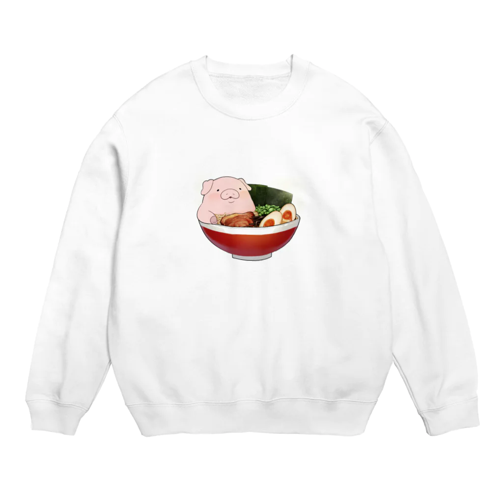 半熟おとめのTONKOTSU Crew Neck Sweatshirt