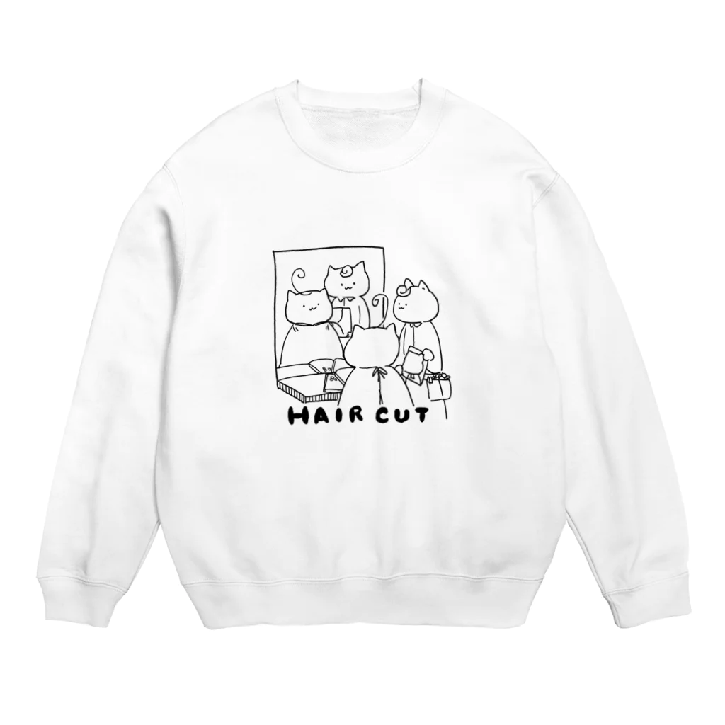 かにぱん工房のＨＡＩＲ　ＣＵＴ Crew Neck Sweatshirt