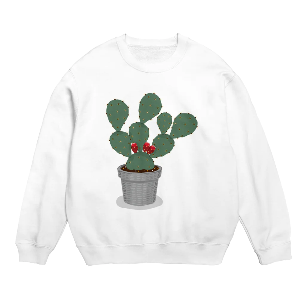 A Tのウチワサボテン Crew Neck Sweatshirt