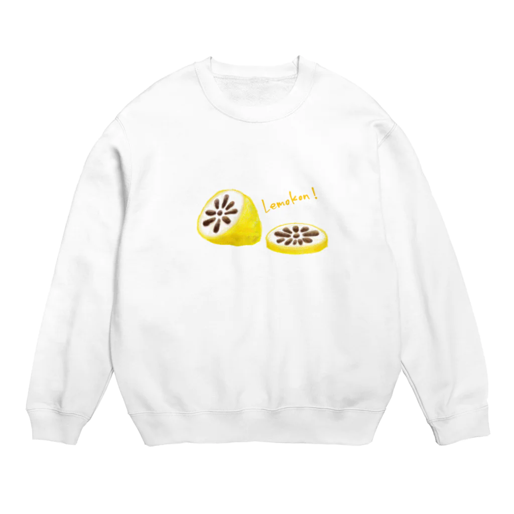 そらまめのれもこん Crew Neck Sweatshirt