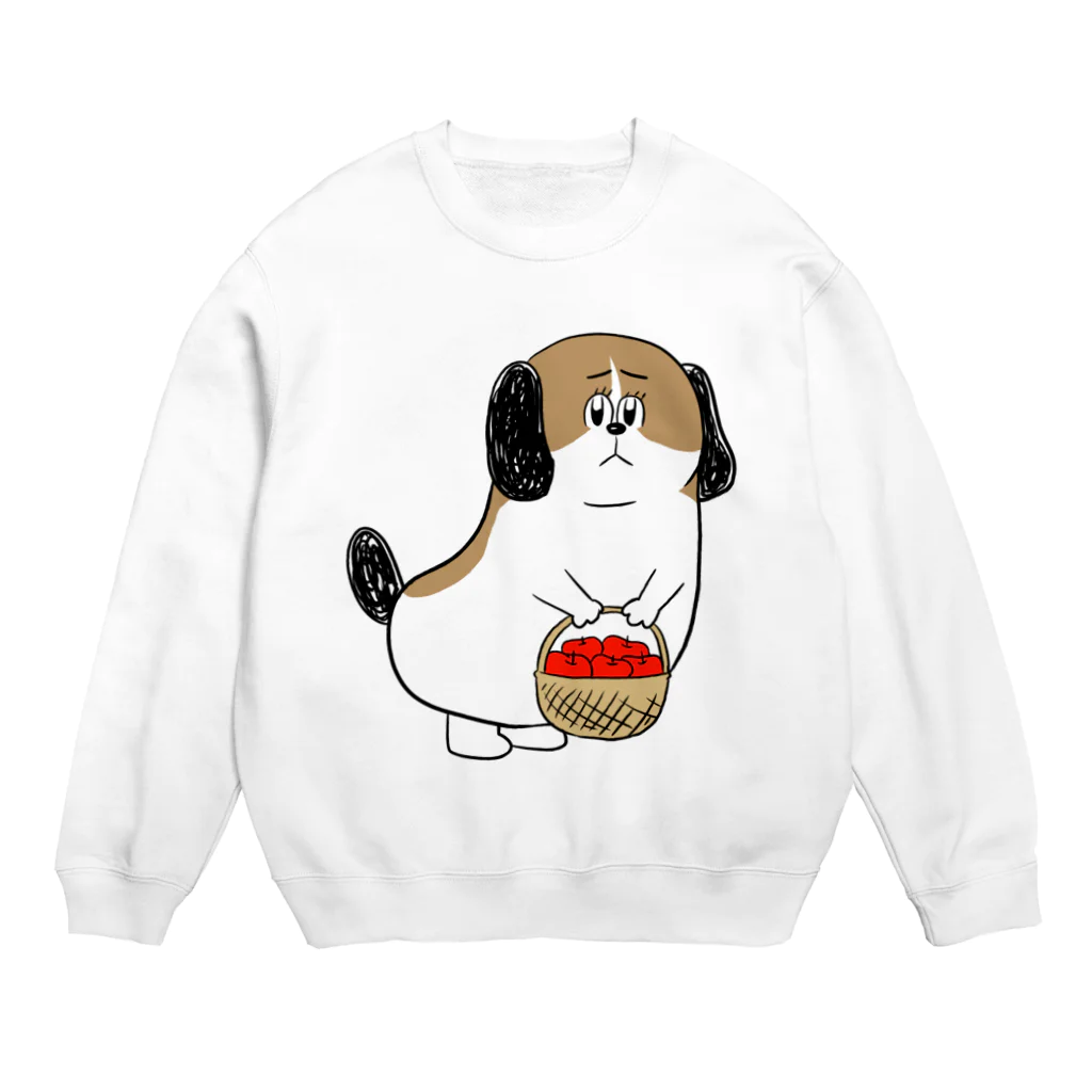 マツバラのもじゃまるお見舞い Crew Neck Sweatshirt