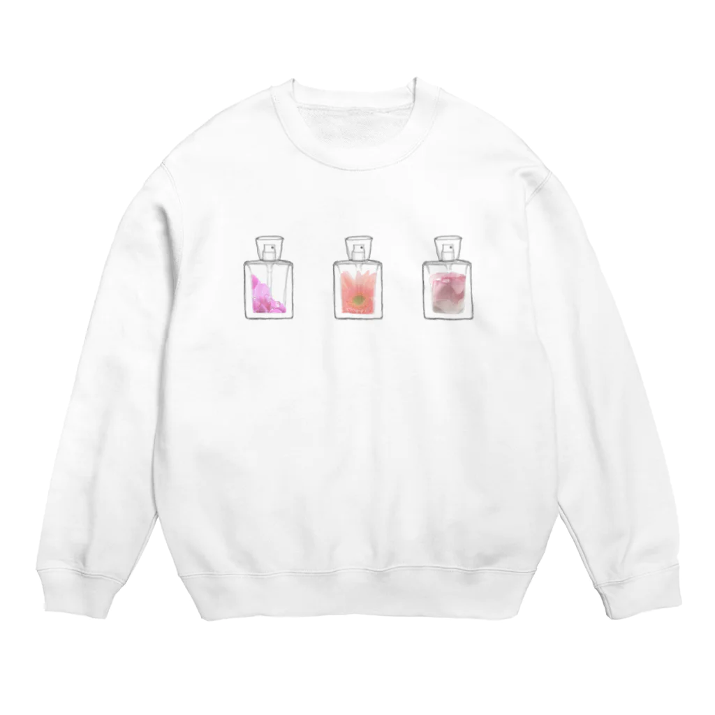 そらまめの花の香水瓶 Crew Neck Sweatshirt