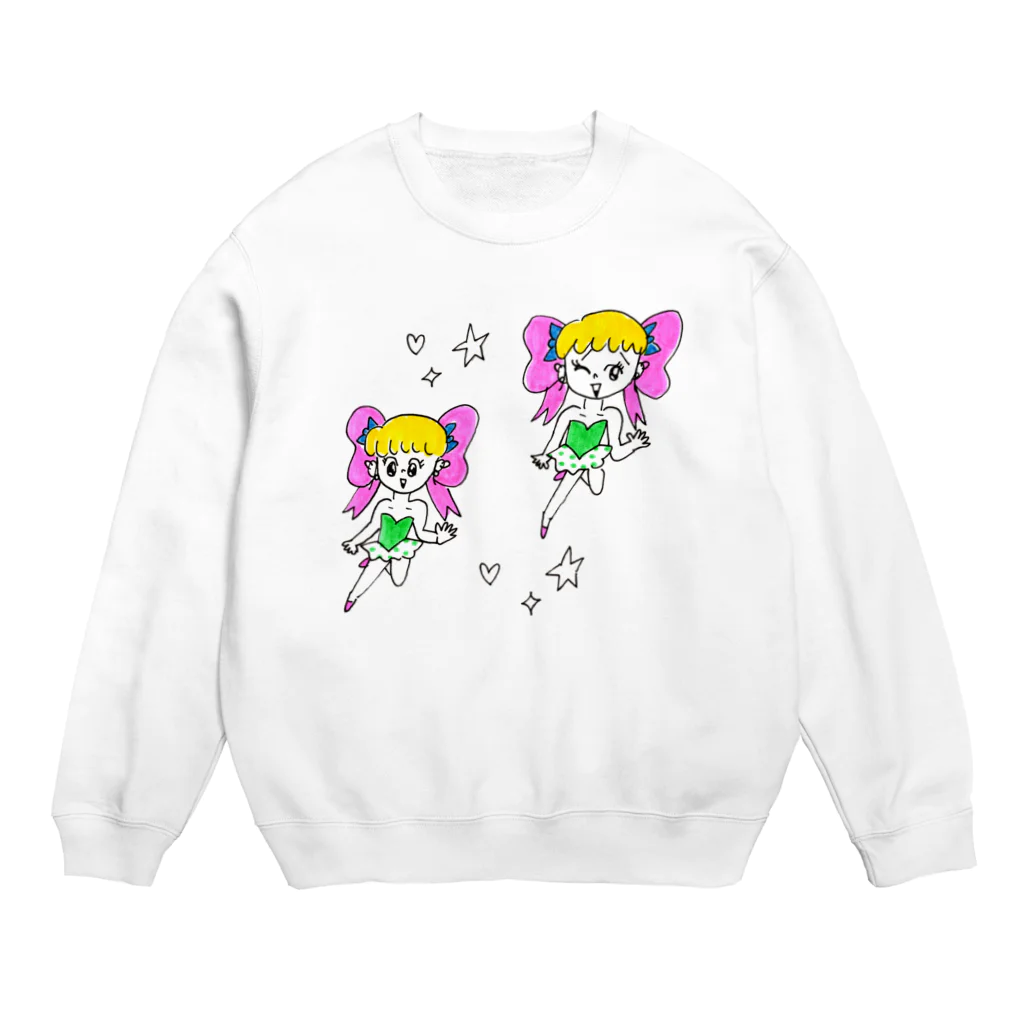 りかちゃんのりぼんの妖精 Crew Neck Sweatshirt