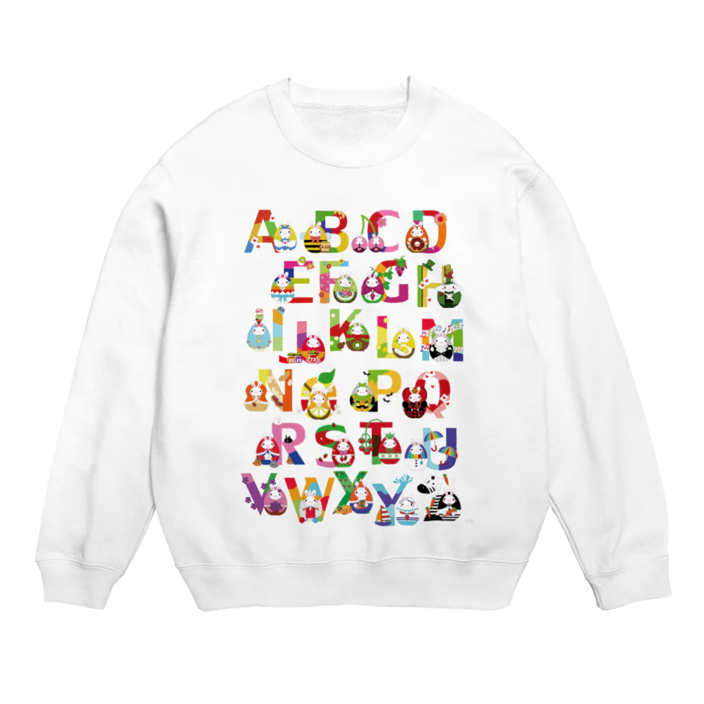 *NAGI*（ナギ）のアルファベットウサギノタマゴ Crew Neck Sweatshirt