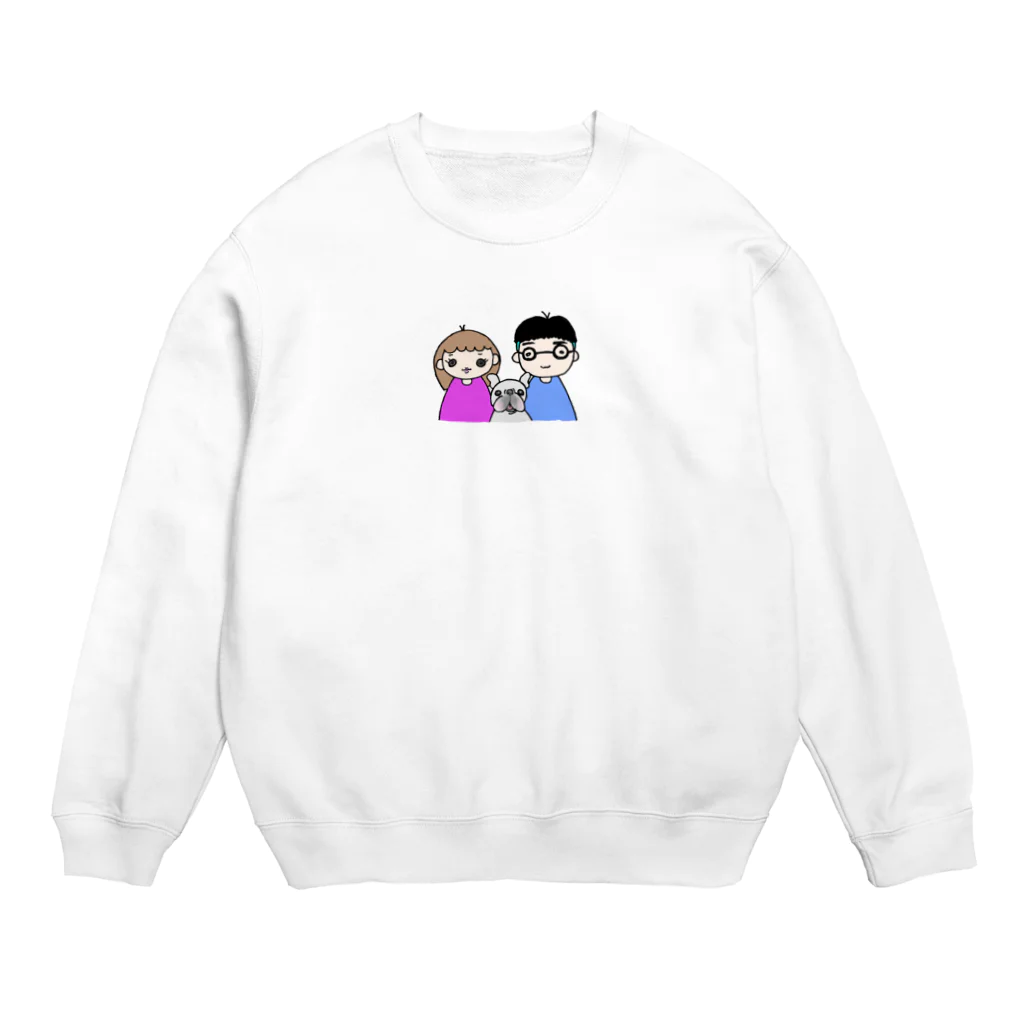 ゆうぶるのブウちゃんファミリー Crew Neck Sweatshirt