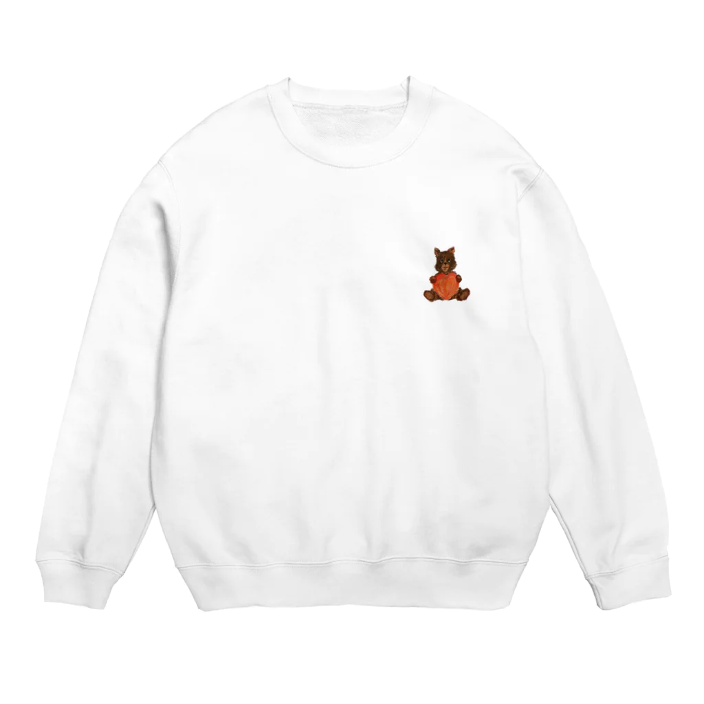 カネコミズホのハートのテディちゃん Crew Neck Sweatshirt