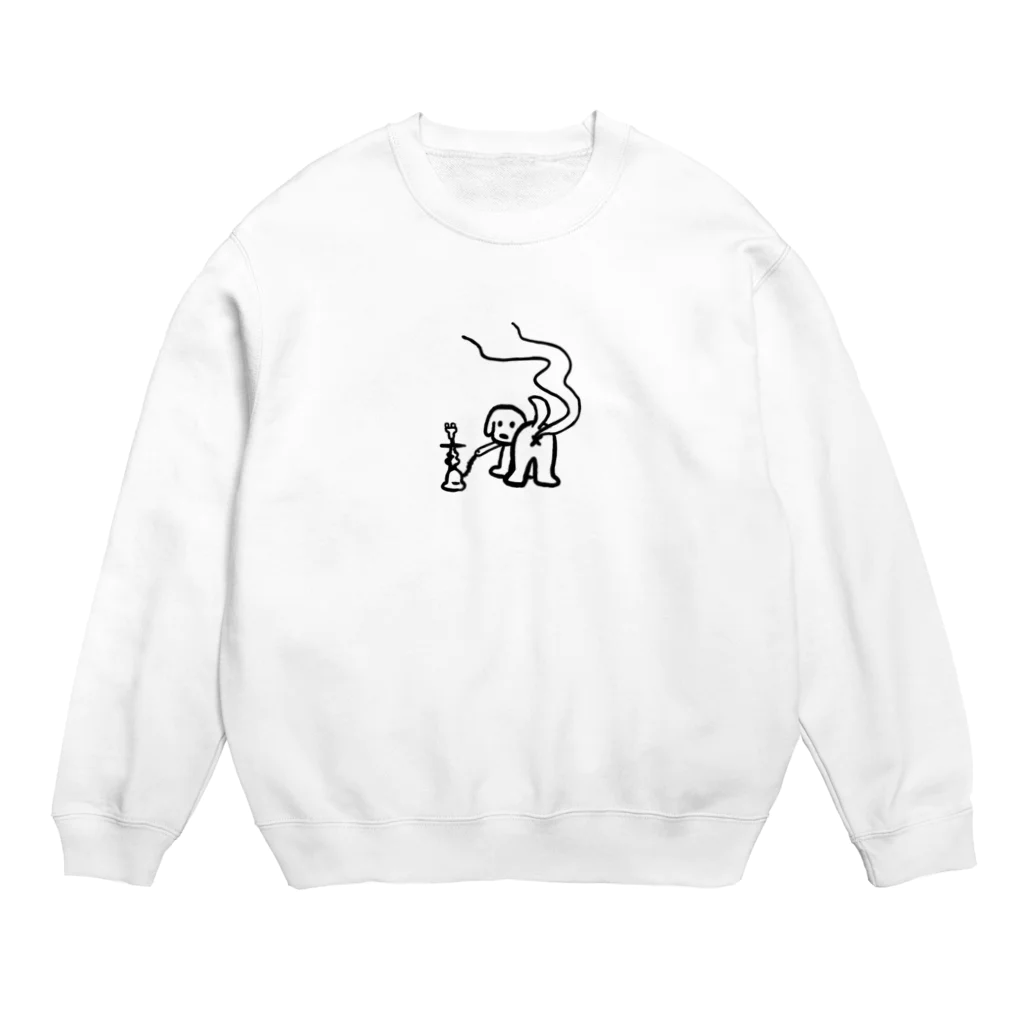 YOSHIDA TAKAYAのシーシャ犬 Crew Neck Sweatshirt