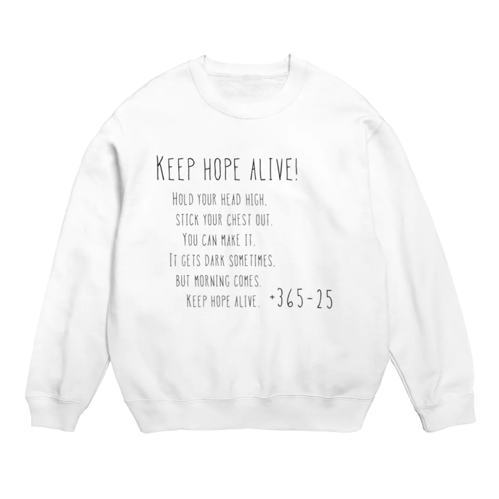 nonn_lalaのkeep hope alive Crew Neck Sweatshirt