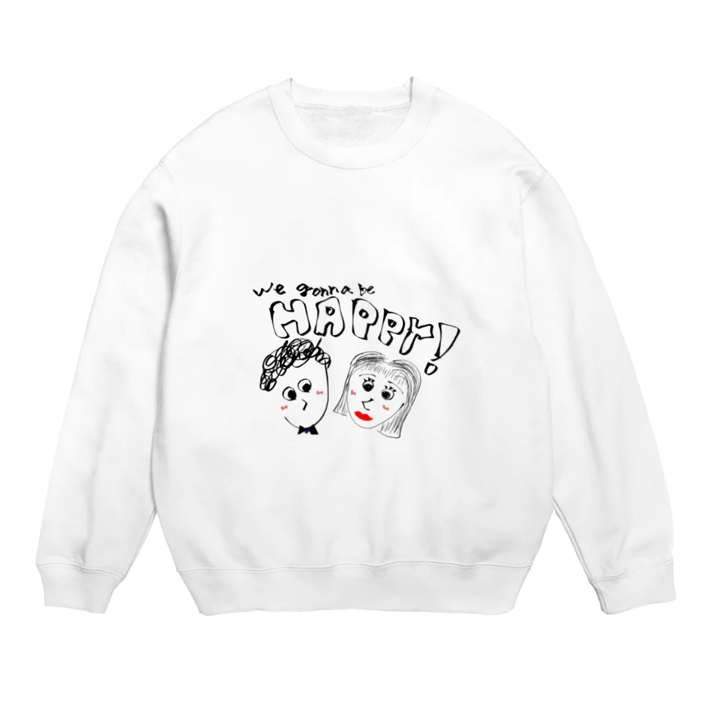 ふしぎちゃんのWe gonna be happy.... Crew Neck Sweatshirt