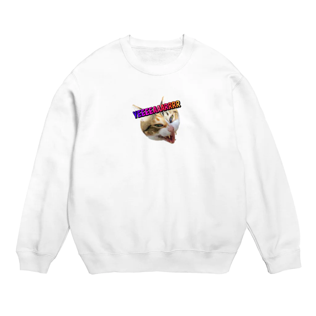 washakiti1の縞三毛猫きいの発狂YEAR Crew Neck Sweatshirt