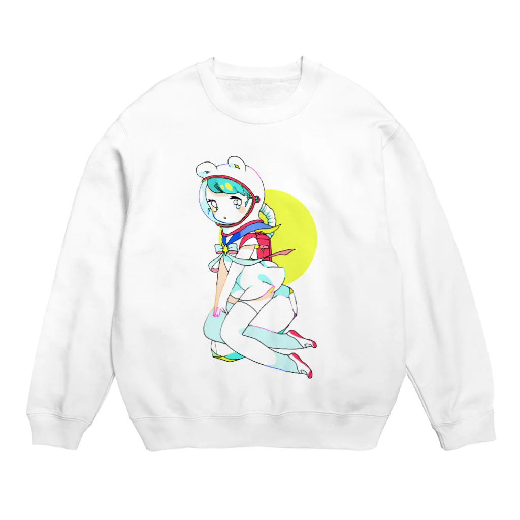 Crab_000のコズミックベアー Crew Neck Sweatshirt