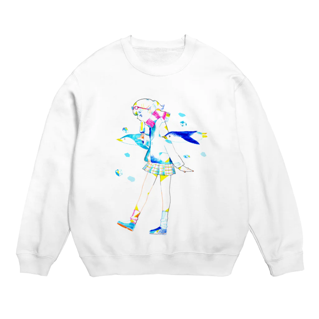 Crab_000のペンギン Crew Neck Sweatshirt