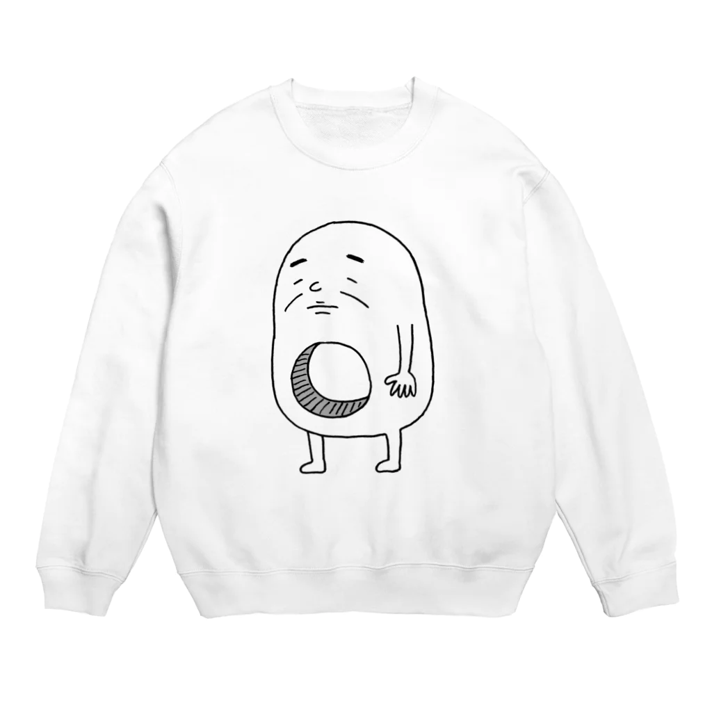 ハミ山の心の穴太郎（棒立ち） Crew Neck Sweatshirt