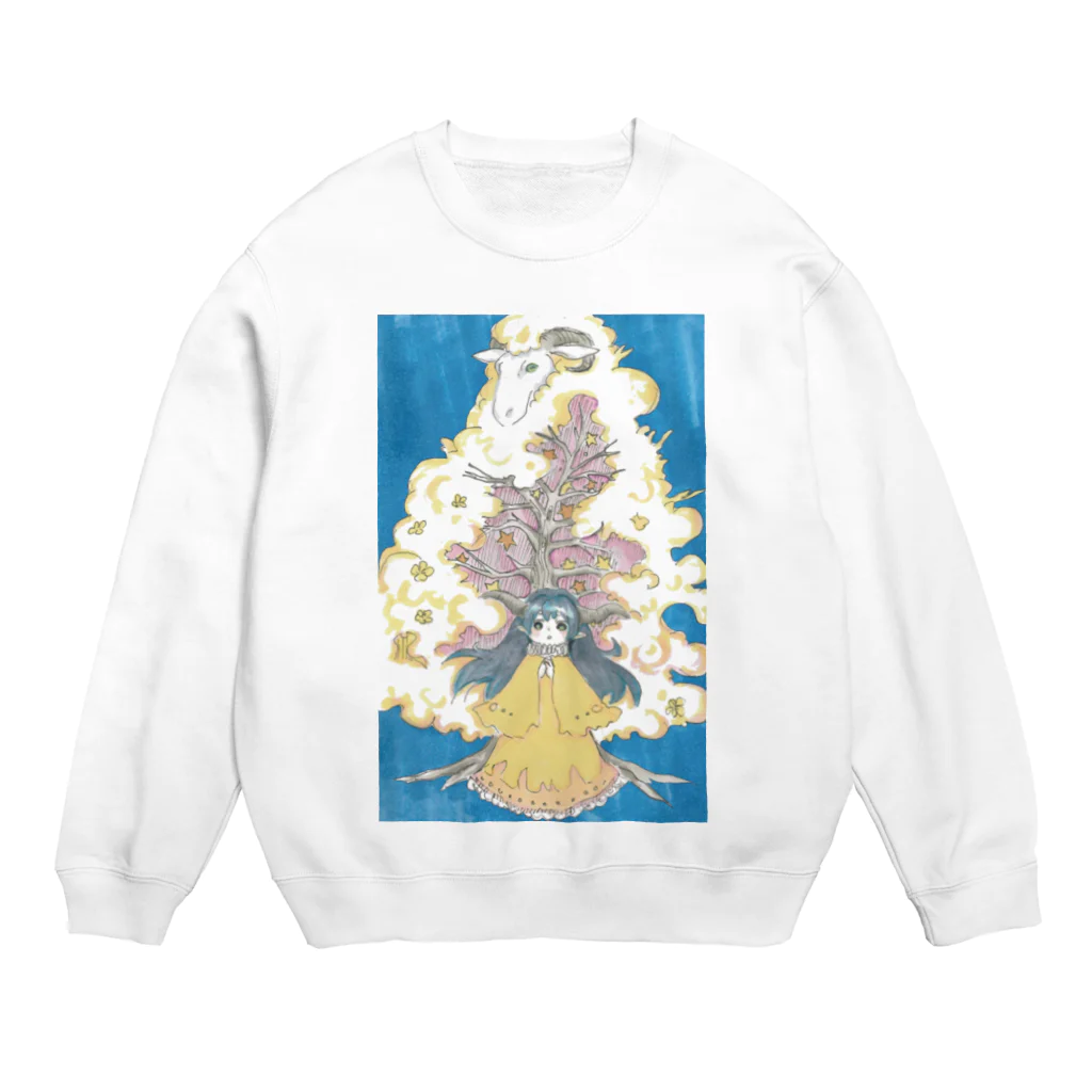 マスダ【たっつん】の可愛い少女 Crew Neck Sweatshirt