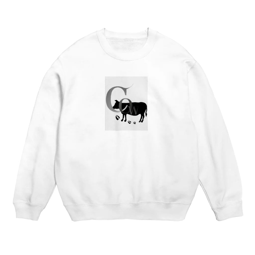 hiro0824のカウ Crew Neck Sweatshirt