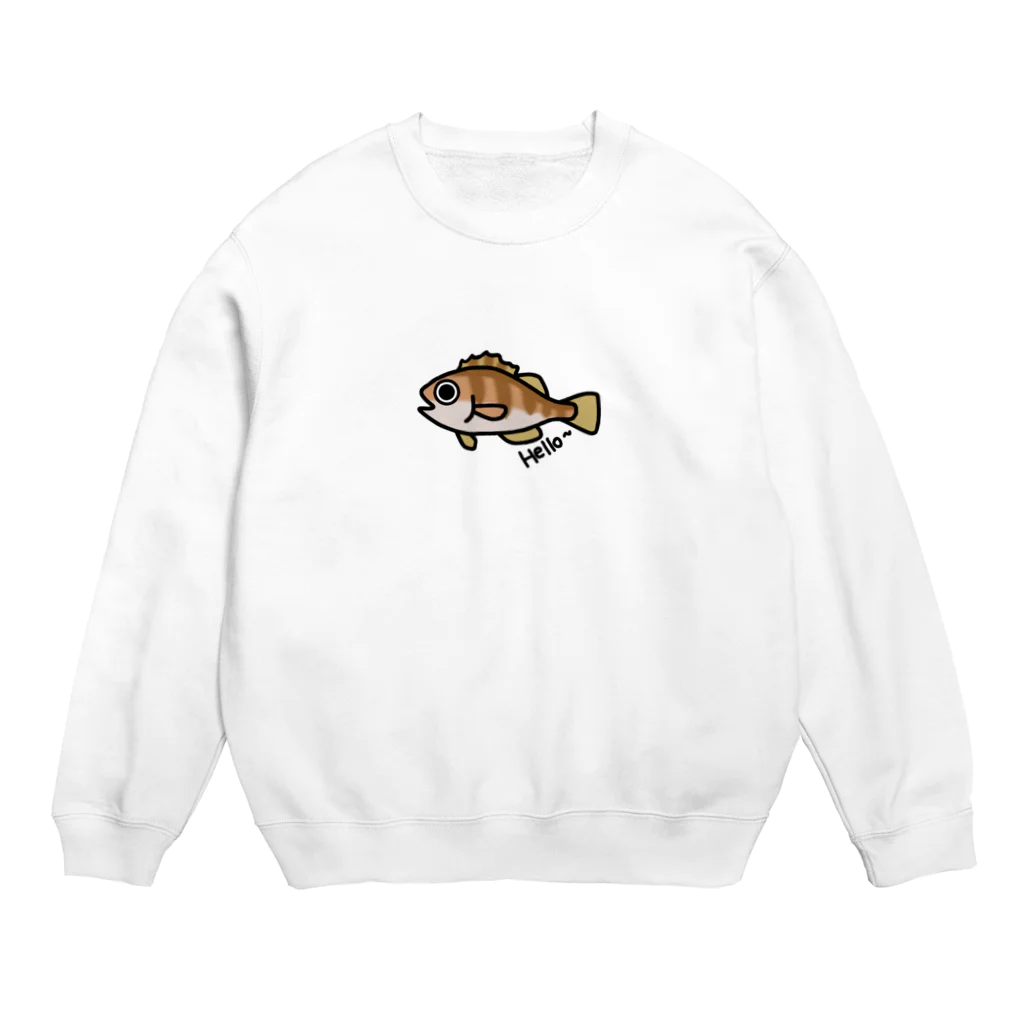 おさかなくんのメバルくん Crew Neck Sweatshirt