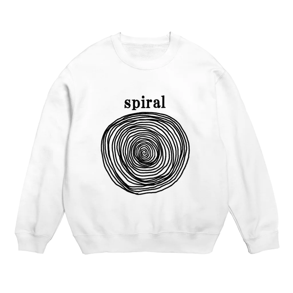 zukkyzukkyのspiral Crew Neck Sweatshirt