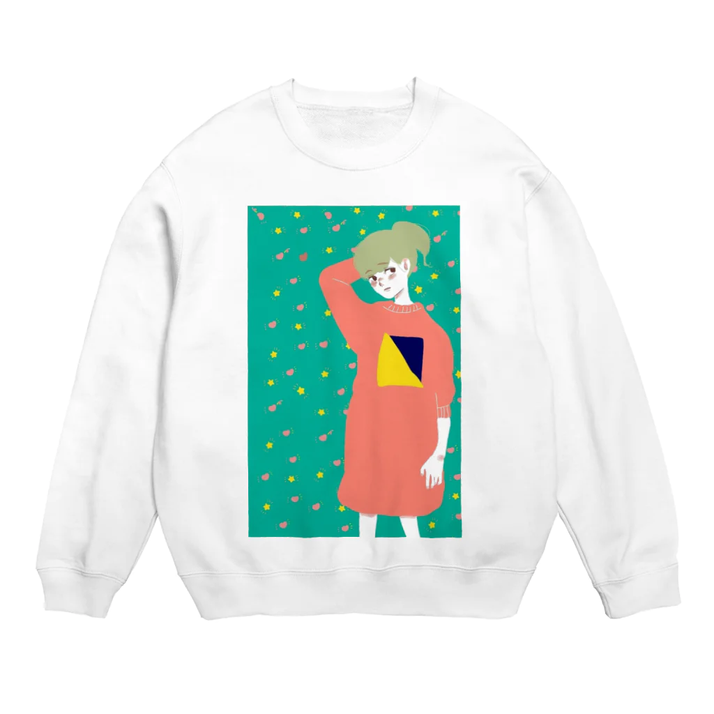 せんのポニテ女 Crew Neck Sweatshirt