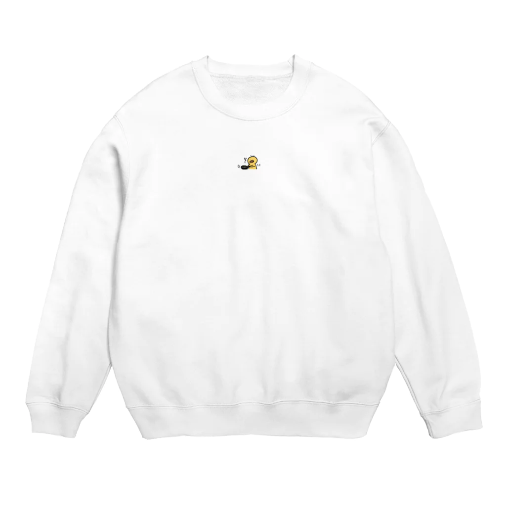 OHIRUNE SHITAIのさりげなく目玉焼きを焼いているひよこ Crew Neck Sweatshirt