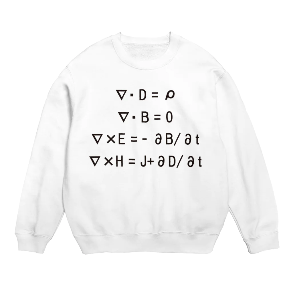 AURA_HYSTERICAのMaxwell's_Equations Crew Neck Sweatshirt