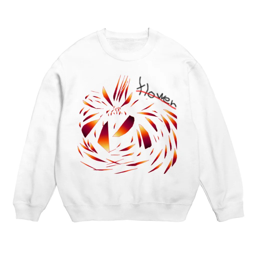 竹とりのおきなのflower Crew Neck Sweatshirt