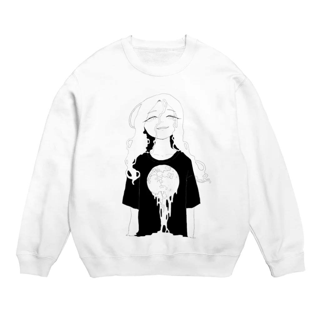 三角飴の融月 Crew Neck Sweatshirt