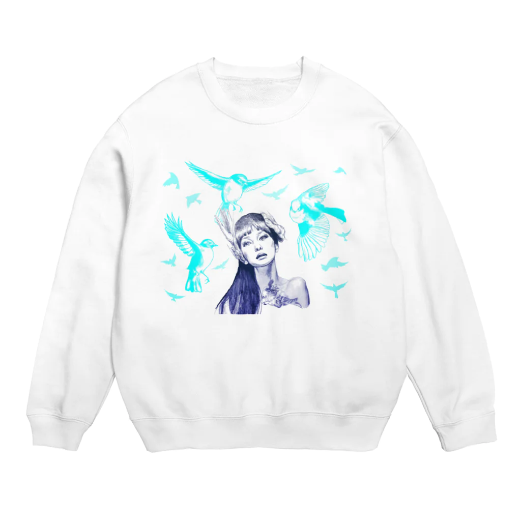 AIMIのBlue Bird Crew Neck Sweatshirt