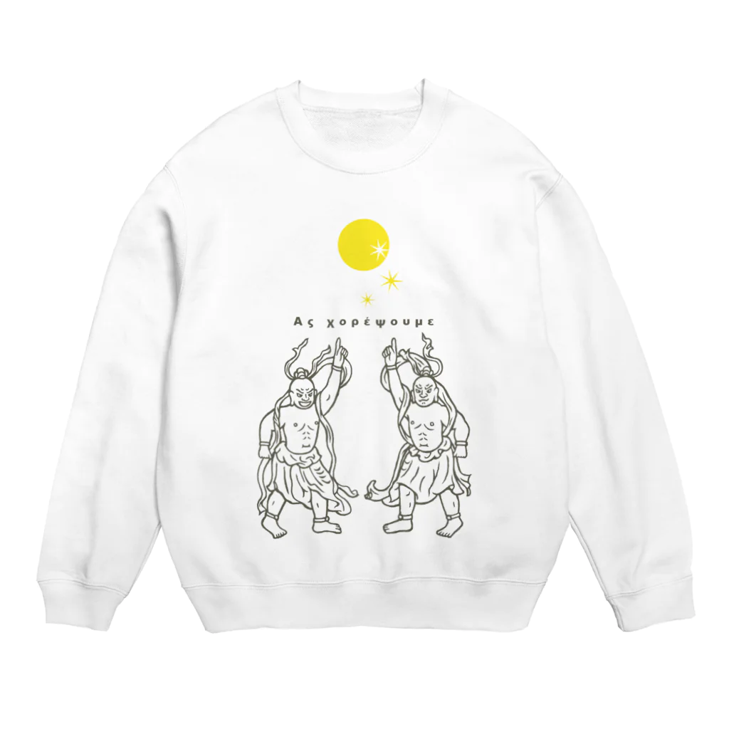 Bo tree teeのNight Fever(gray) Crew Neck Sweatshirt