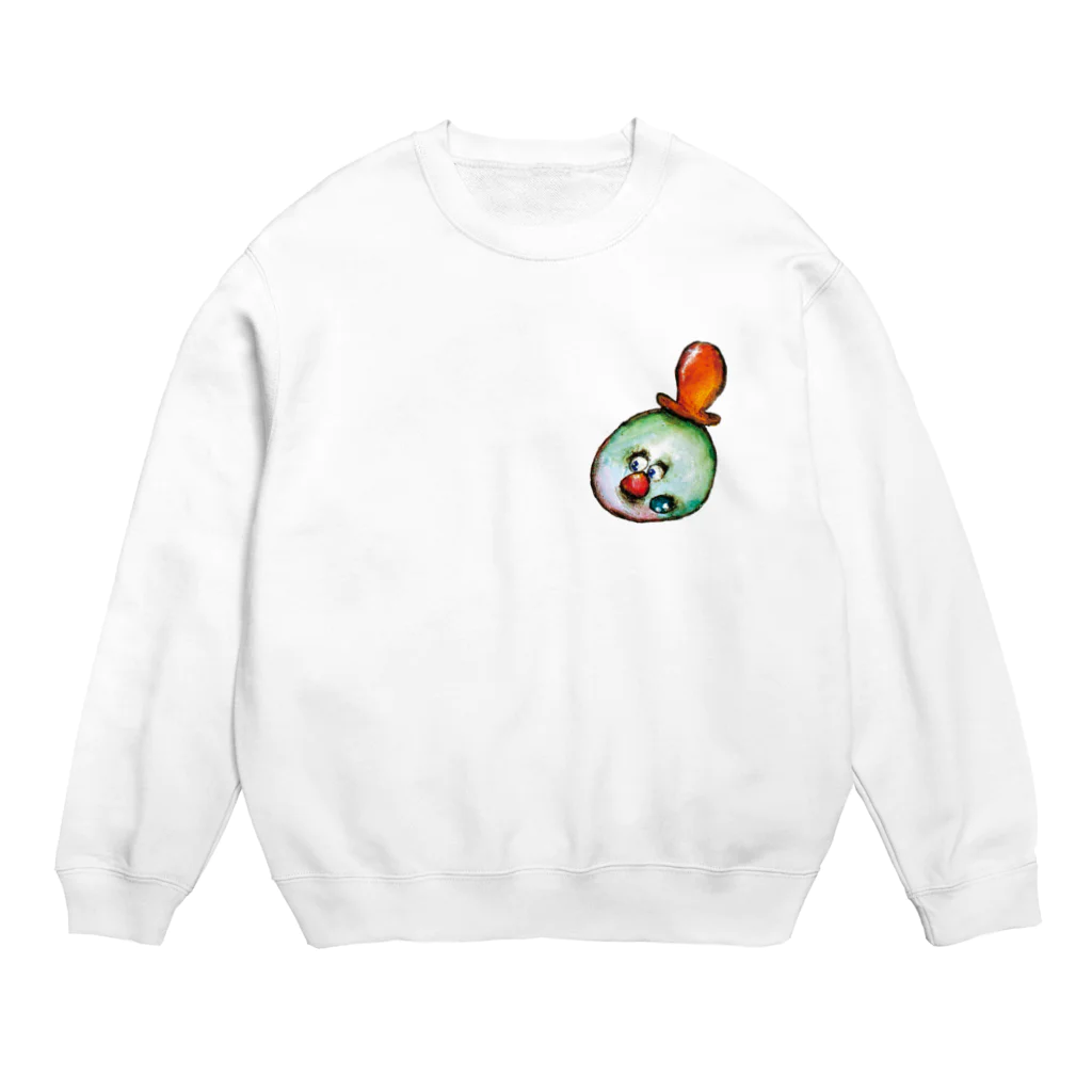 カタオカナオのスポイト帽子の妖精くん Crew Neck Sweatshirt