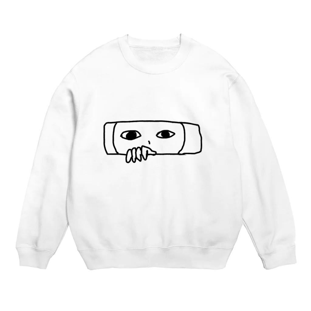 ゆるゆるがばがばの正面に座られたら落ち着かない Crew Neck Sweatshirt