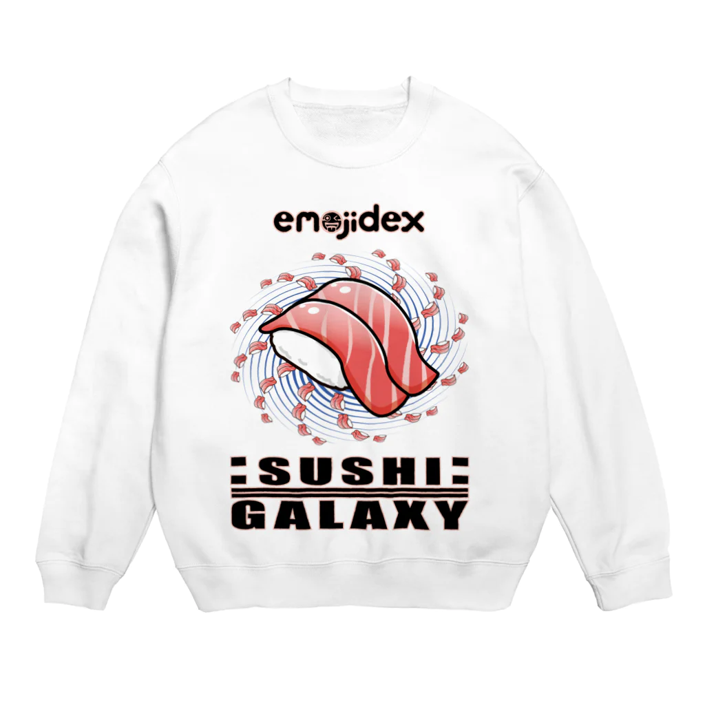 emojidexのemojidex™ :SUSHI:GALAXY Crew Neck Sweatshirt