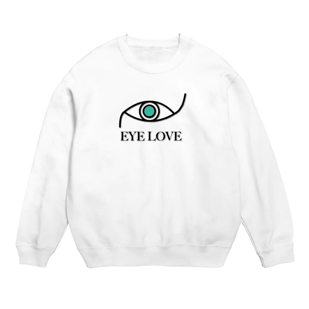 きんちゃんSHOPのEYE LOVE Crew Neck Sweatshirt