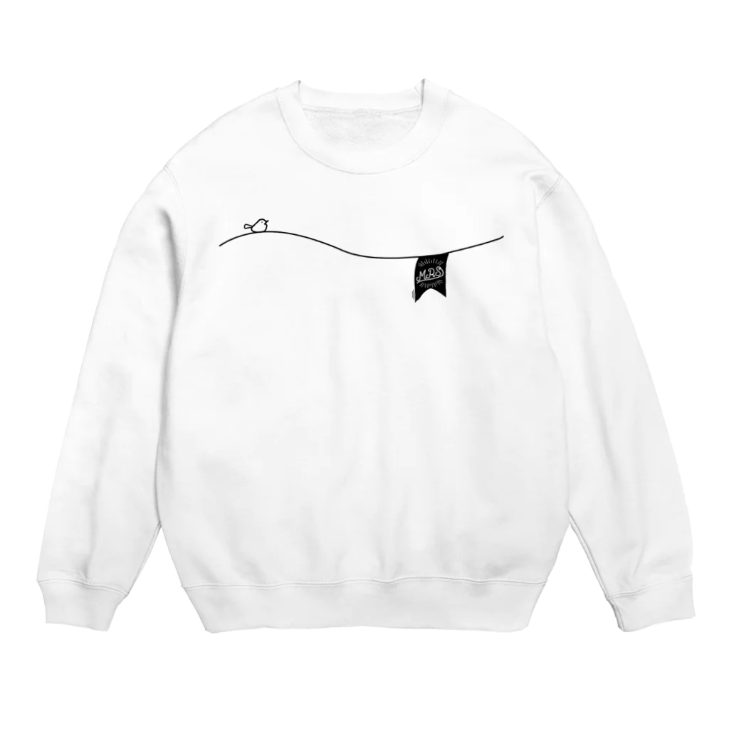 ペアTシャツ屋のシバヤさんのペアデザイン（Mrs)ガーランド Crew Neck Sweatshirt