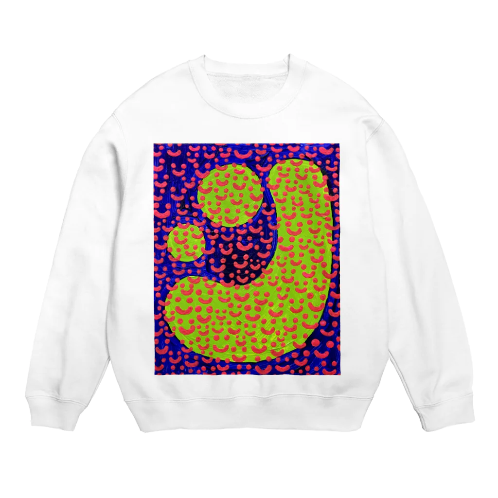 aaaaaaisaaaのつぶつぶsmile Crew Neck Sweatshirt