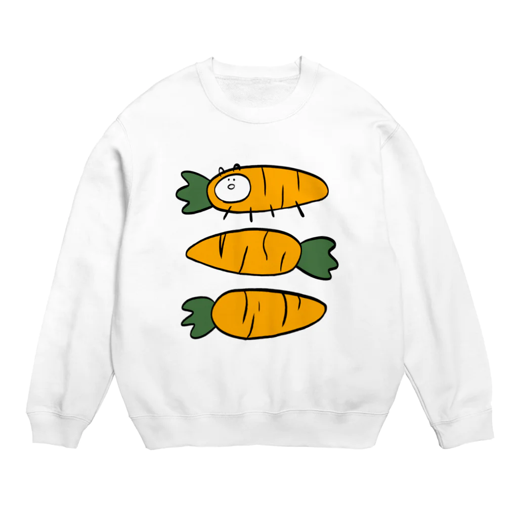 かもしのにんじんかもしれない？ Crew Neck Sweatshirt