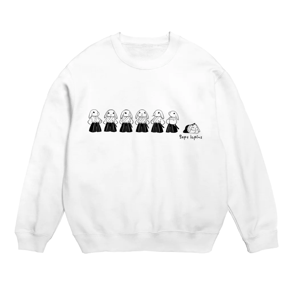 sept lapinsの七人のロップ侍 Crew Neck Sweatshirt