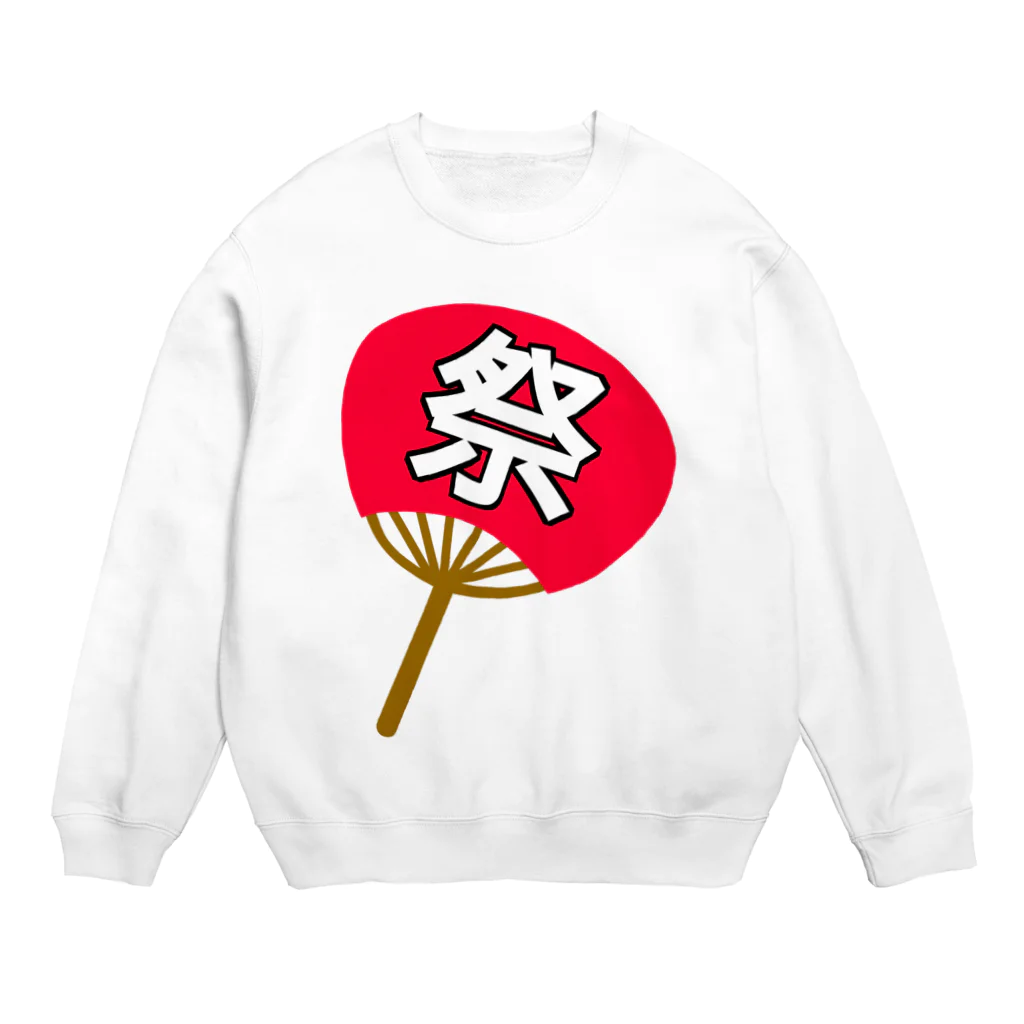 ななの祭の団扇 Crew Neck Sweatshirt