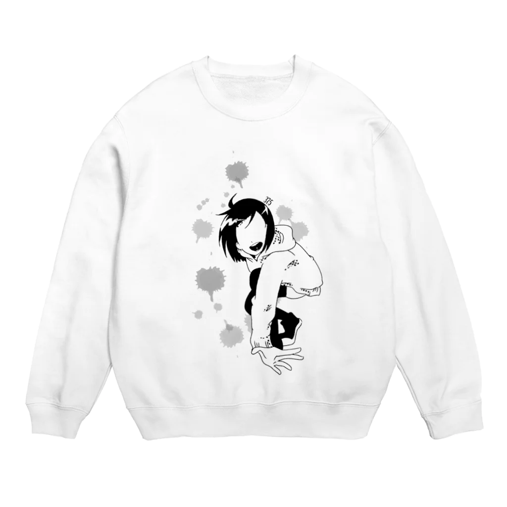 himuro375のcrazy girl375 Crew Neck Sweatshirt