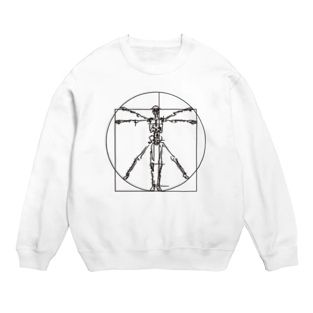 AURA_HYSTERICAのVitruvian_Man Crew Neck Sweatshirt