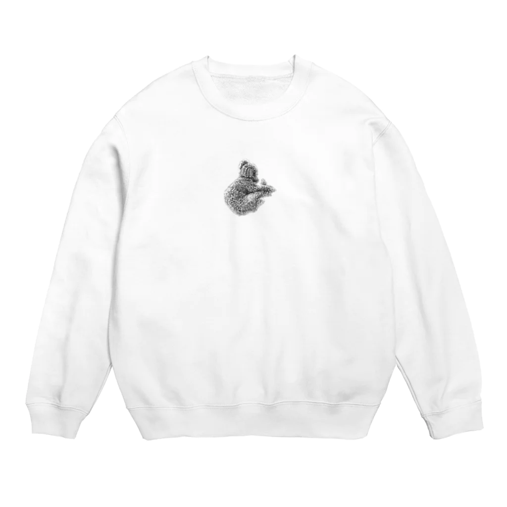 海老太郎のトイプードルスマイル Crew Neck Sweatshirt